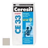 Затирка Церезит CE33 Супер (Ceresit CE33 Super) №07 (серый) 2-5мм, 2кг