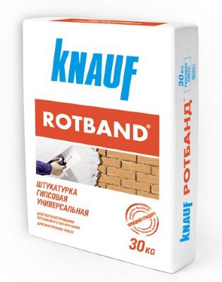Штукатурка Кнауф Ротбанд гипсовая универсальная (Knauf Rotband), 30кг