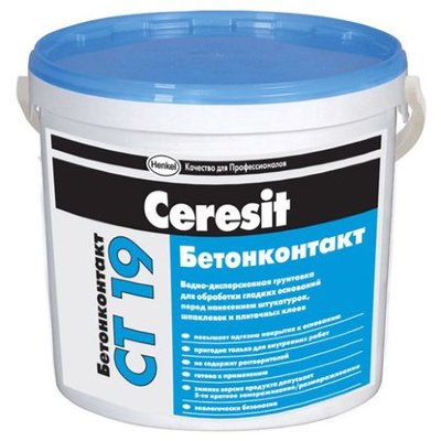 Грунтовка бетонконтакт Ceresit CT 19, 5 кг
